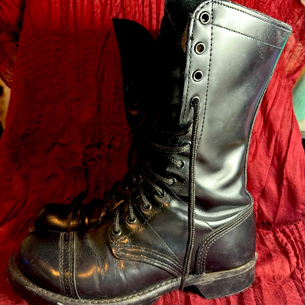 Corcoran Black Leather Boot Size 7